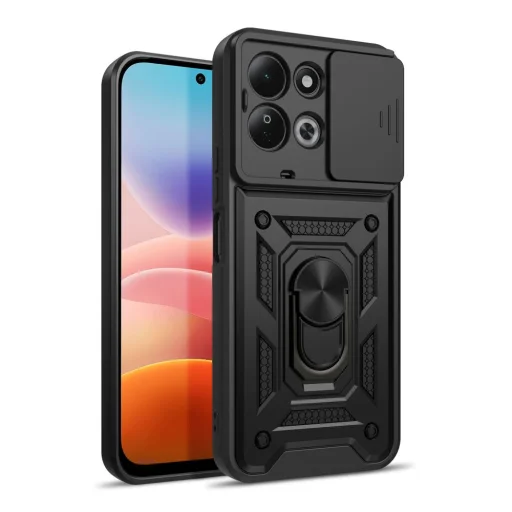 Xiaomi Redmi 17 4G / 5G čierne Tech-Protect CamShield Pro nárazuvzdorné puzdro s prsteňom a ochranou fotoaparátu - 2