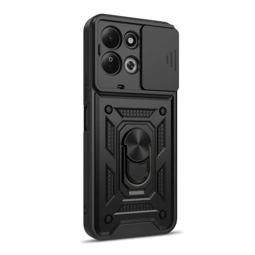 Xiaomi Redmi 17 4G / 5G čierne Tech-Protect CamShield Pro nárazuvzdorné puzdro s prsteňom a ochranou fotoaparátu - 3