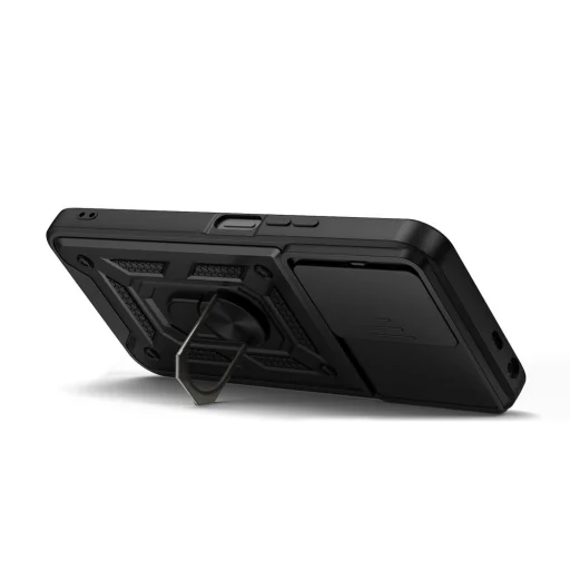 Xiaomi Redmi 17 4G / 5G čierne Tech-Protect CamShield Pro nárazuvzdorné puzdro s prsteňom a ochranou fotoaparátu - 5