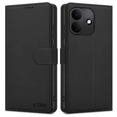 Xiaomi Redmi Note 17 Pro 5G matné čierne peňaženkové puzdro Tech-Protect Wallet