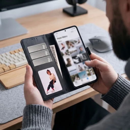 Xiaomi Redmi Note 17 Pro 5G matné čierne peňaženkové puzdro Tech-Protect Wallet - 6