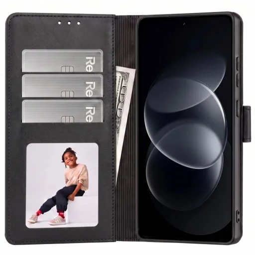 Xiaomi Redmi Note 17 Pro 5G matné čierne peňaženkové puzdro Tech-Protect Wallet - 2