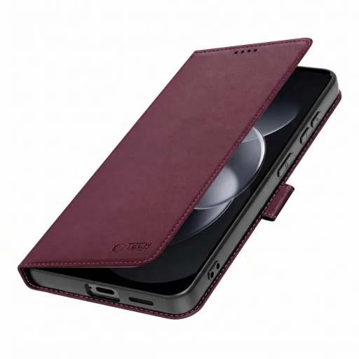 Xiaomi Redmi Note 17 Pro 5G bordové peňaženkové puzdro Tech-Protect Wallet - 3