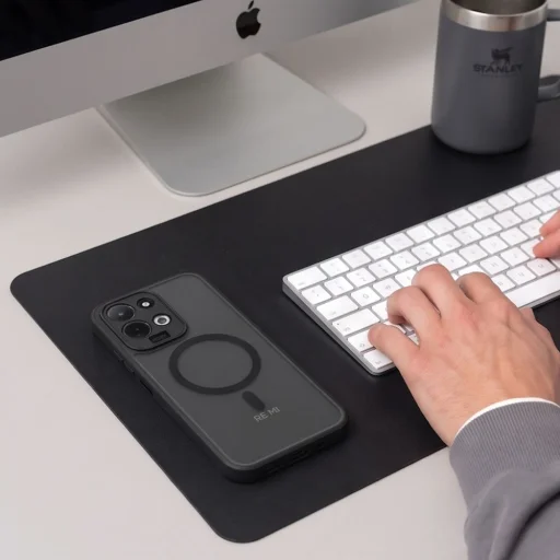 Xiaomi Redmi 17 4G / 5G matné čierne puzdro Tech-Protect Magmat MagSafe - 6