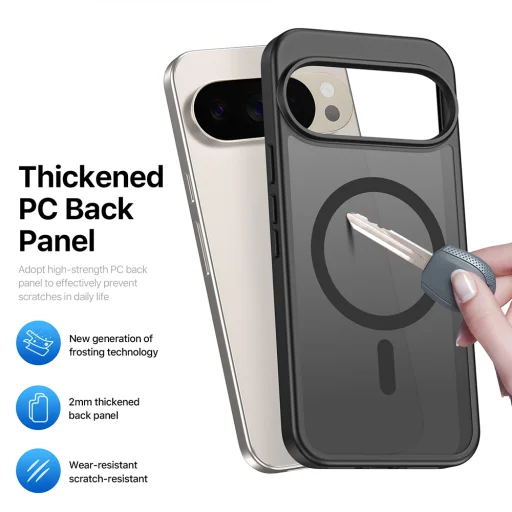Google Pixel 11 / 11 Pro / 10 / 10 Pro / 9 / 9 Pro čierne ochranné puzdro Dux Ducis Yind MagSafe - 2