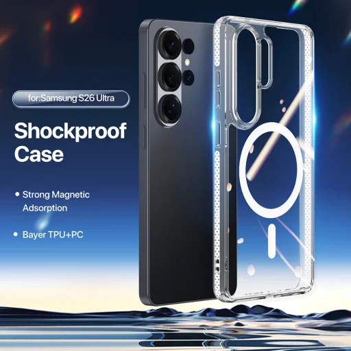 Samsung Galaxy S26 Ultra priehľadný Dux Ducis Clin Magnetic magnetický nárazuvzdorný zadný kryt - 4