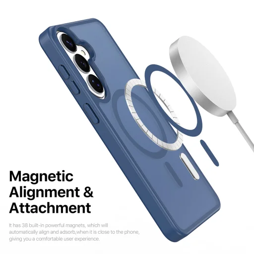 Svetlofialové ochranné puzdro Dux Ducis Yind MagSafe pre Samsung Galaxy S26 - 5