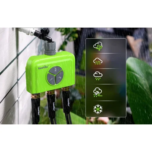 RainPoint HTV345FRF 3-zónový inteligentný WiFi ovládač zavlažovania - 2
