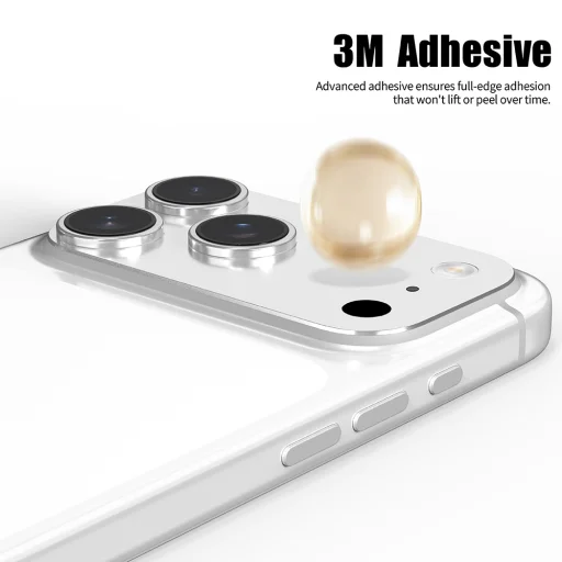 Apple iPhone 18 Pro Strieborné Lito Crown Halo AR + AF ochranné sklo na šošovku fotoaparátu - 6