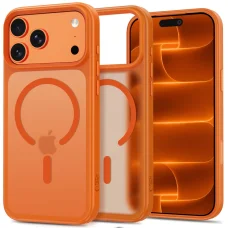 Apple iPhone 17 Pro Max / 18 Pro Max matný kozmicky oranžový Tech-Protect Magmat MagSafe CC zadný kryt