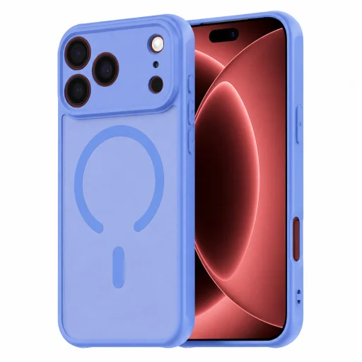 iPhone 18 Pro Max / iPhone 17 Pro Max nebesky modré puzdro Techsuit HaloFrost II MagSafe - 1