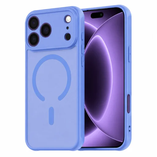 iPhone 18 Pro / iPhone 17 Pro nebesky modré puzdro Techsuit HaloFrost II MagSafe - 1
