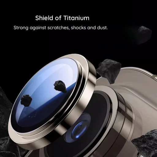 Apple iPhone 18 Pro / iPhone 18 Pro Max Čierne Lito Titanium AR ochranné sklo na kameru - 11