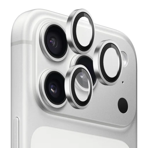 iPhone 18 Pro / iPhone 18 Pro Max strieborná Lito titánová antireflexná fólia na sklo fotoaparátu - 1