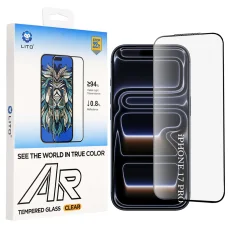 Apple iPhone 17 Pro a iPhone 18 Pro čierne Lito AR SE tvrdené ochranné sklo na displej