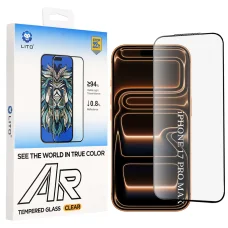 iPhone 17 Pro Max / iPhone 18 Pro Max čierne Lito AR SE ochranné tvrdené sklo na displej