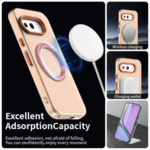 Google Pixel 10a oranžový Techsuit CandyCase MagSafe zadný kryt - 4