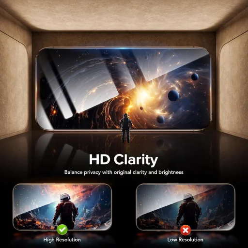 Apple iPhone 18 Pro Max čierne Lito D+ Max 4K Privacy ochranné sklo - 4