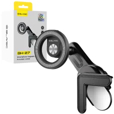Blavec BH-27 MagSafe magnetický držiak na telefón do auta na roh displeja, čierny (BH27-MCB)