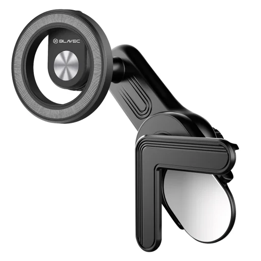 Blavec BH-27 MagSafe magnetický držiak na telefón do auta na roh displeja, čierny (BH27-MCB) - 2