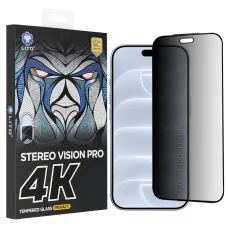 iPhone 18 Pro čierne Lito D+ Max 4K Privacy privátne tvrdené sklo