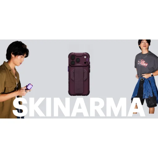 iPhone 18 Pro / 17 Pro bordové puzdro Skinarma Helio CE Grip Stand - 5