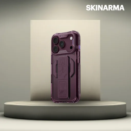 iPhone 18 Pro / 17 Pro bordové puzdro Skinarma Helio CE Grip Stand - 7