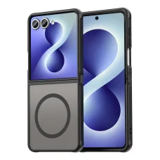  Samsung Galaxy Z Flip8 fekete Techsuit HaloFrost II MagSafe tok