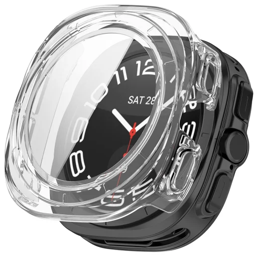 Samsung Galaxy Watch Ultra 2 priehľadné ochranné puzdro a ochrana displeja Techsuit Defense360 Pro - 1