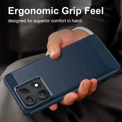  Motorola Edge 70 Max Kék Techsuit Carbon Silicone szilikon tok - 3