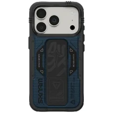  iPhone 18 Pro / 17 Pro kék Skinarma Phantom MagSafe állványos tok