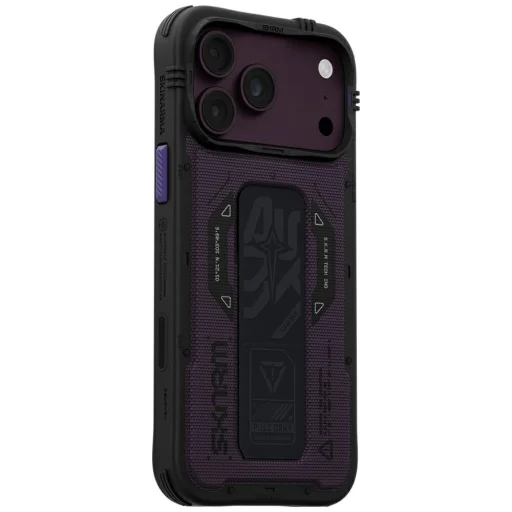 iPhone 18 Pro Max / 17 Pro Max bordové ochranné puzdro Skinarma Phantom MagSafe so stojanom Grip Stand - 2