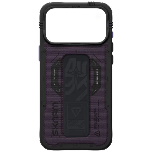 iPhone 18 Pro Max / 17 Pro Max bordové ochranné puzdro Skinarma Phantom MagSafe so stojanom Grip Stand - 4