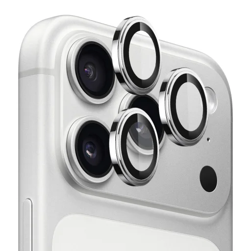 iPhone 18 Pro / iPhone 18 Pro Max Strieborné Lito S+ ochranné sklo na kameru - 1