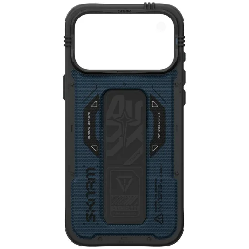 iPhone 18 Pro Max / 17 Pro Max modrý Skinarma Phantom MagSafe Grip Stand ochranný kryt - 4