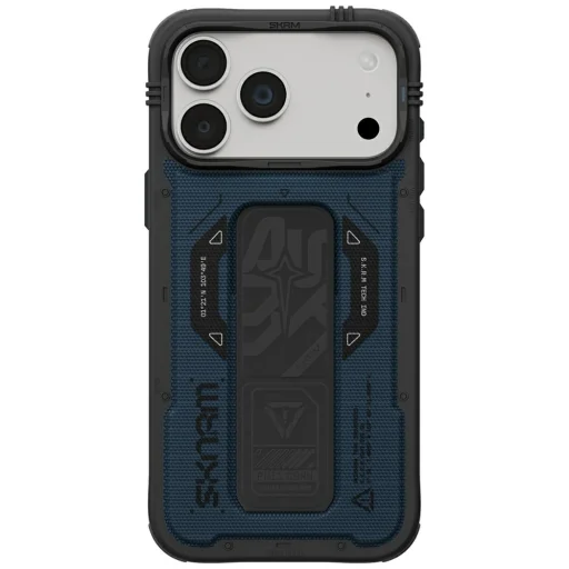 iPhone 18 Pro Max / 17 Pro Max modrý Skinarma Phantom MagSafe Grip Stand ochranný kryt - 1