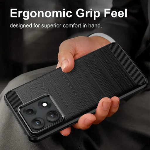  Motorola Edge 70 Max fekete Techsuit Carbon Silicone tok - 2
