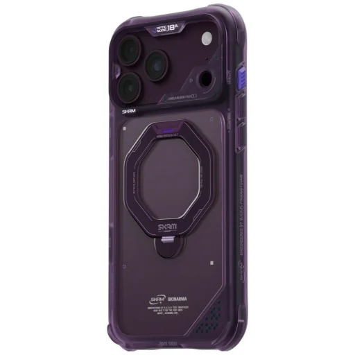 iPhone 18 Pro Max / 17 Pro Max bordové puzdro Skinarma Saturn MagSafe s 360° otočným stojanom - 2