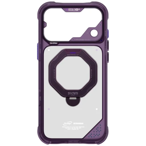 iPhone 18 Pro Max / 17 Pro Max bordové puzdro Skinarma Saturn MagSafe s 360° otočným stojanom - 5