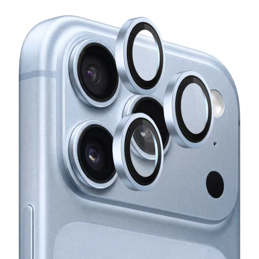 iPhone 18 Pro / iPhone 18 Pro Max modré Lito Titanium AR ochranné sklo na kameru - 1