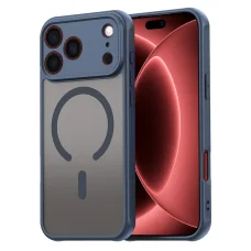  iPhone 18 Pro Max / iPhone 17 Pro Max sötétkék Techsuit HaloFrost II MagSafe védőtok
