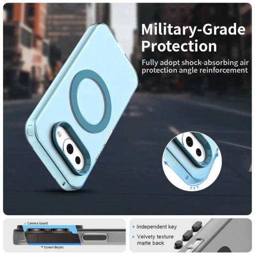  Google Pixel 10a kék Techsuit CandyCase MagSafe hátlap tok - 3