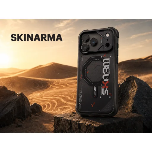 iPhone 18 Pro Max / 17 Pro Max čierne Skinarma Sonar puzdro pre magnetické bezdrôtové nabíjanie - 7