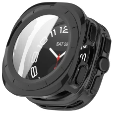  Samsung Galaxy Watch Ultra 2 fekete Techsuit Defense360 Pro tok és kijelzővédő