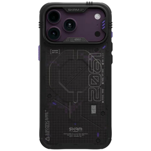 iPhone 18 Pro Max / 17 Pro Max onyxovo čierny Skinarma Vigor XE MagSafe tvrdý zadný kryt - 1