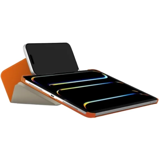 iPad Air 11" (2024/2025) a iPad Air 10.9" (Air 4/Air 5) pieskovo biele ochranné puzdro Moft Dynamic Folio - 2