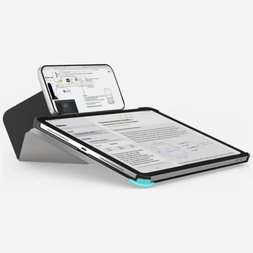 iPad Air 11" M2 (2024) / M3 (2025) a Air 10.9" (Air 4 / Air 5) Moft Dynamic Folio otváracie puzdro, hmlovo sivé (Misty Cove) - 4