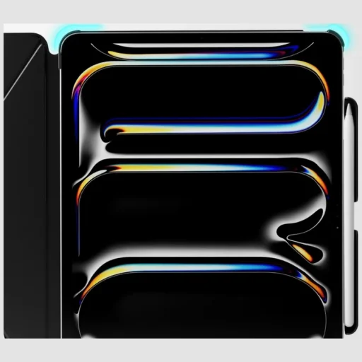 iPad Air 13" M2 (2024) / M3 (2025) hmlovo sivé otváracie puzdro Moft Dynamic Folio - 7