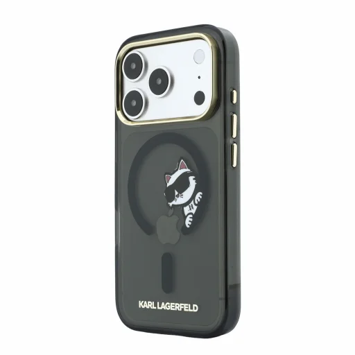 Apple iPhone 18 Pro čierny Karl Lagerfeld IML Choupette Peekaboo MagSafe zadný kryt - 2