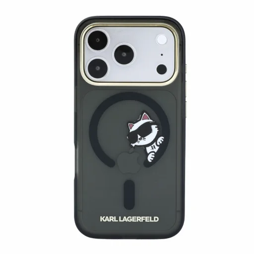 Apple iPhone 18 Pro čierny Karl Lagerfeld IML Choupette Peekaboo MagSafe zadný kryt - 3